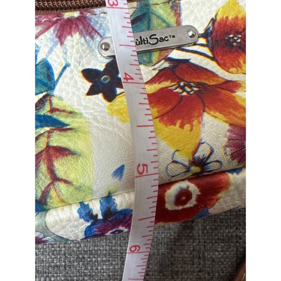 Multi Sac Floral Crossbody Bag With Adjustable Strap & Zippered Pockets Boho - Picture 11 of 11